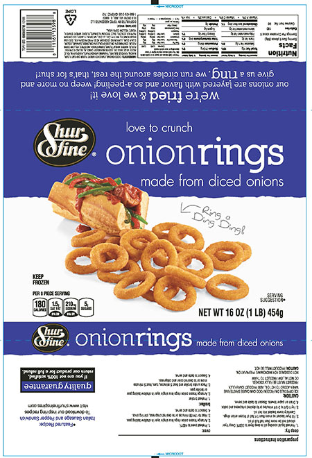 McCain Foods USA, Inc. Announces a Product Recall Impacting Frozen Onion Rings Sold and Distributed Under Four Separate Private Label Retail Brands
